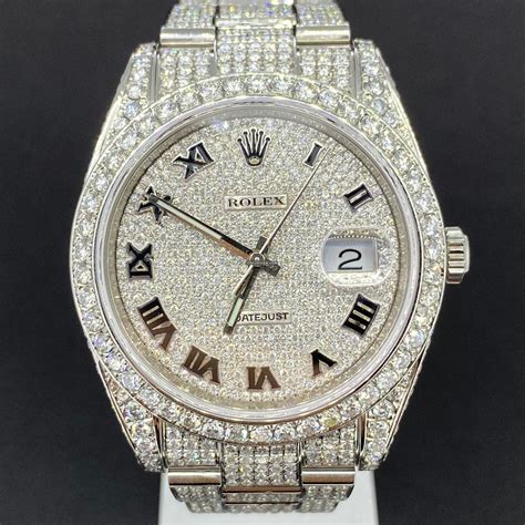 iced out rolex 41mm|iced out rolex price.